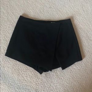 Black Twill Skort
